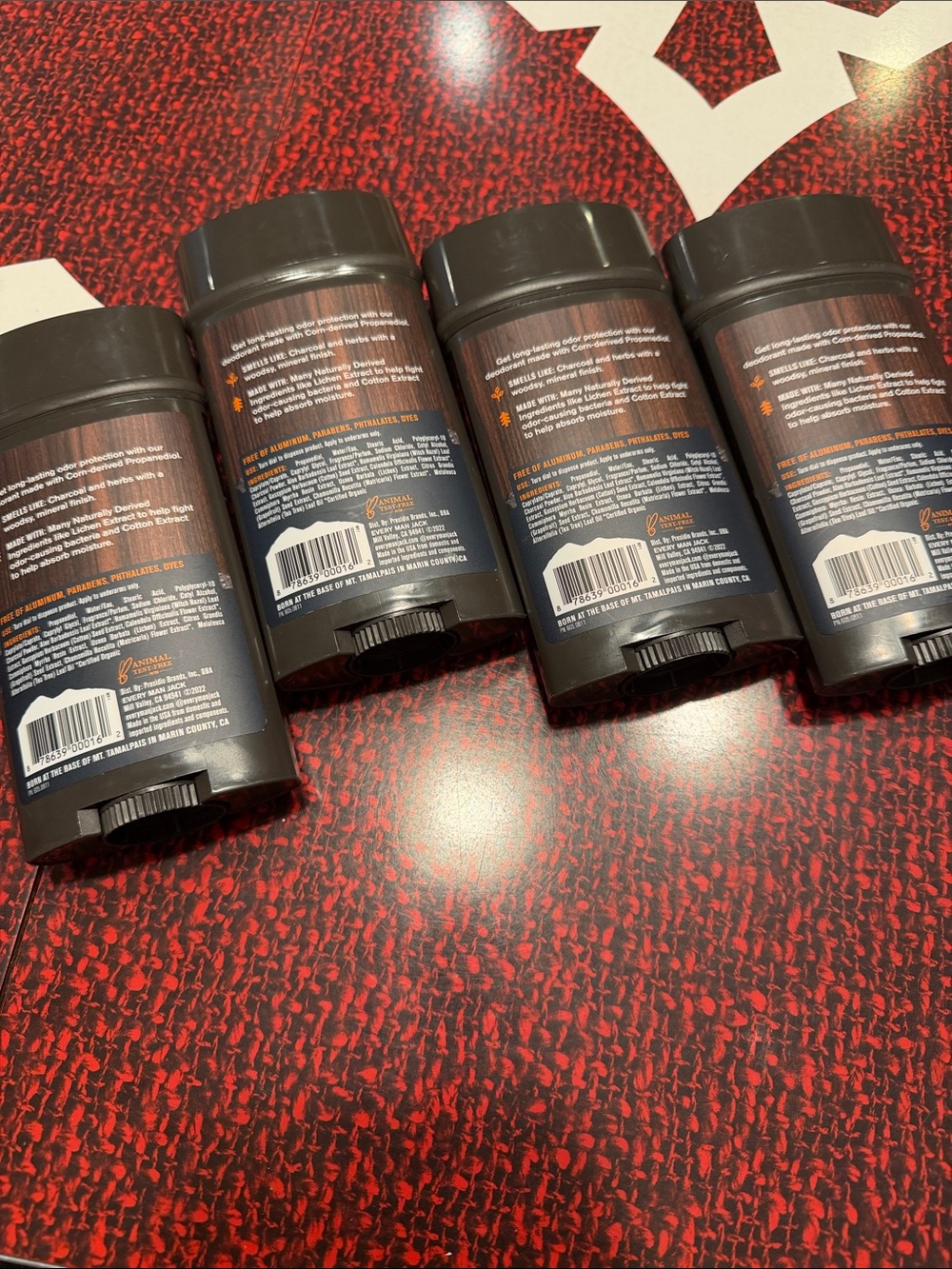 Every Man Jack Activated Charcoal Deodorant Stick 4 Piece Lot NEW - Black - Picture 2 of 3